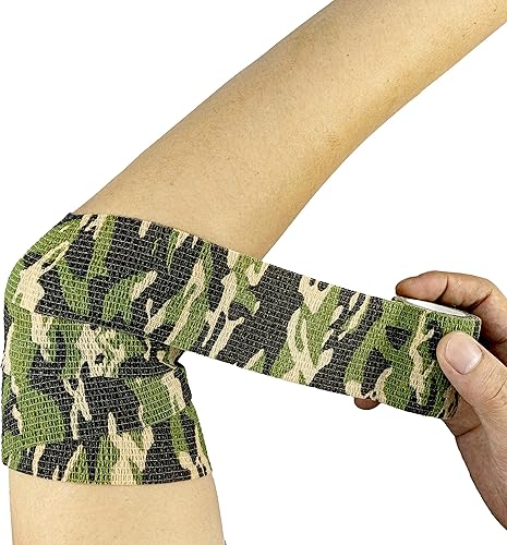 Miniatura 5 de FRESINIDER 9 Rolls Self Adhesive Wrap Athletic Tape Gauze, Breathable Elastic Cohesive Bandage for Sports Injury & Pet