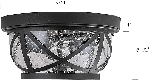 Miniatura 6 de Lámpara de techo con sensor de movimiento, montaje empotrado para exteriores, manual del atardecer al amanecer, negro mate, impermeable, lámpara de