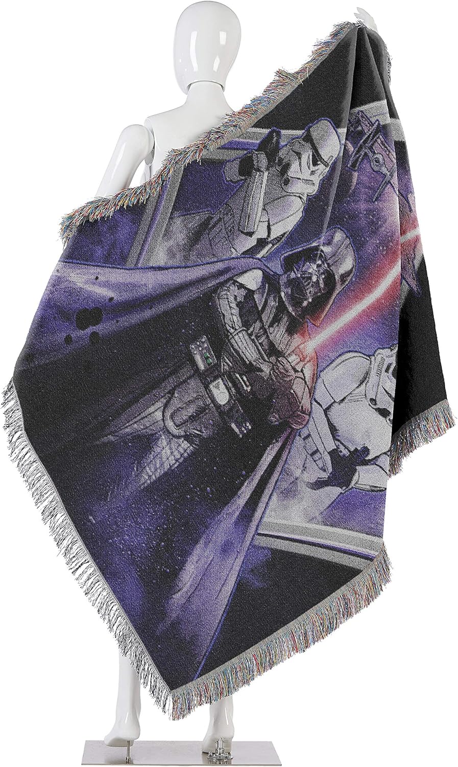 NORTHWEST Star Wars Woven Tapestry Throw Blanket, 48" x 60", Midnight Vader