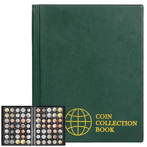 Álbum de colección de monedas 350 bolsillos 10 hojas