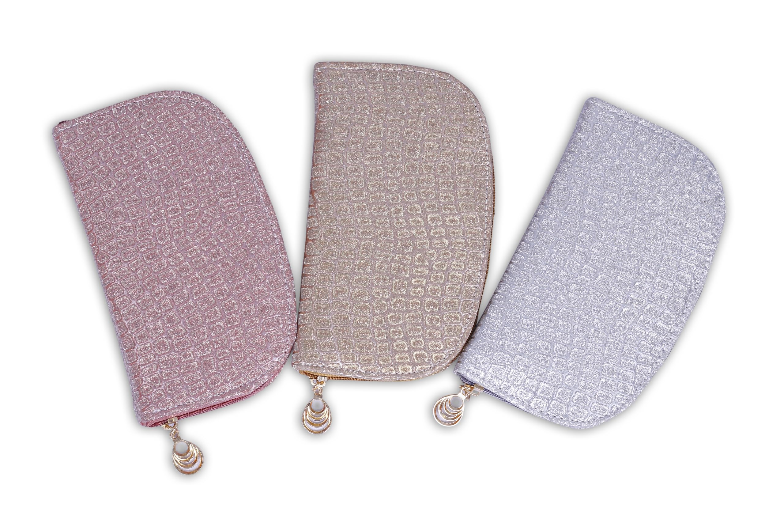 Betterminds Return Gifts Women(Pack of 3), Glitter Purse for Women and Girls,Wedding Gift, Housewarming Return Gifts 3