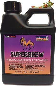16oz Pint K2 Super Brew Hydrographic Film Activator