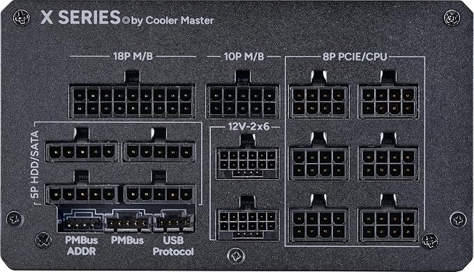 Cooler Master X Silent MAX Platinum 1300 Fully Modular Power Supply – 80+ Platinum Certified PSU, ATX 3.1 & PCIe 5.1 Ready, Low Noise, Infineon CoolMOS, 15-Year Warranty, Black miniatura 2