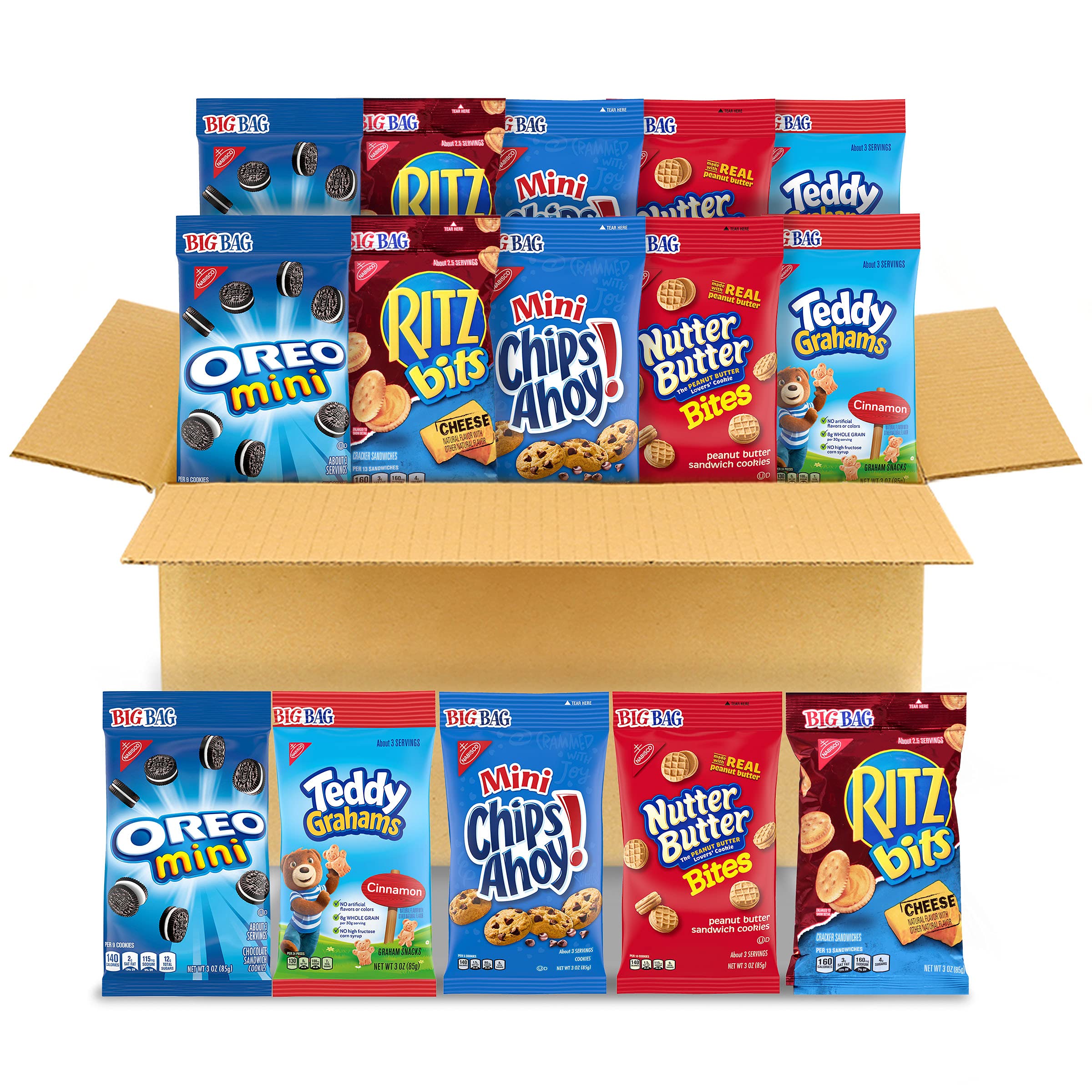 Buy OREO Mini Cookies, CHIPS AHOY! Mini Cookies, Nutter Butter Bites & RITZ Bits Cheese Crackers