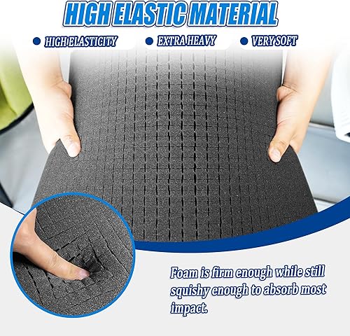 Miniatura 4 de Inserto de espuma Pick Apart  3 piezas y almohadillas  3 piezas de inserción precubada de platillo precortado hoja de cubo con parte inferior para