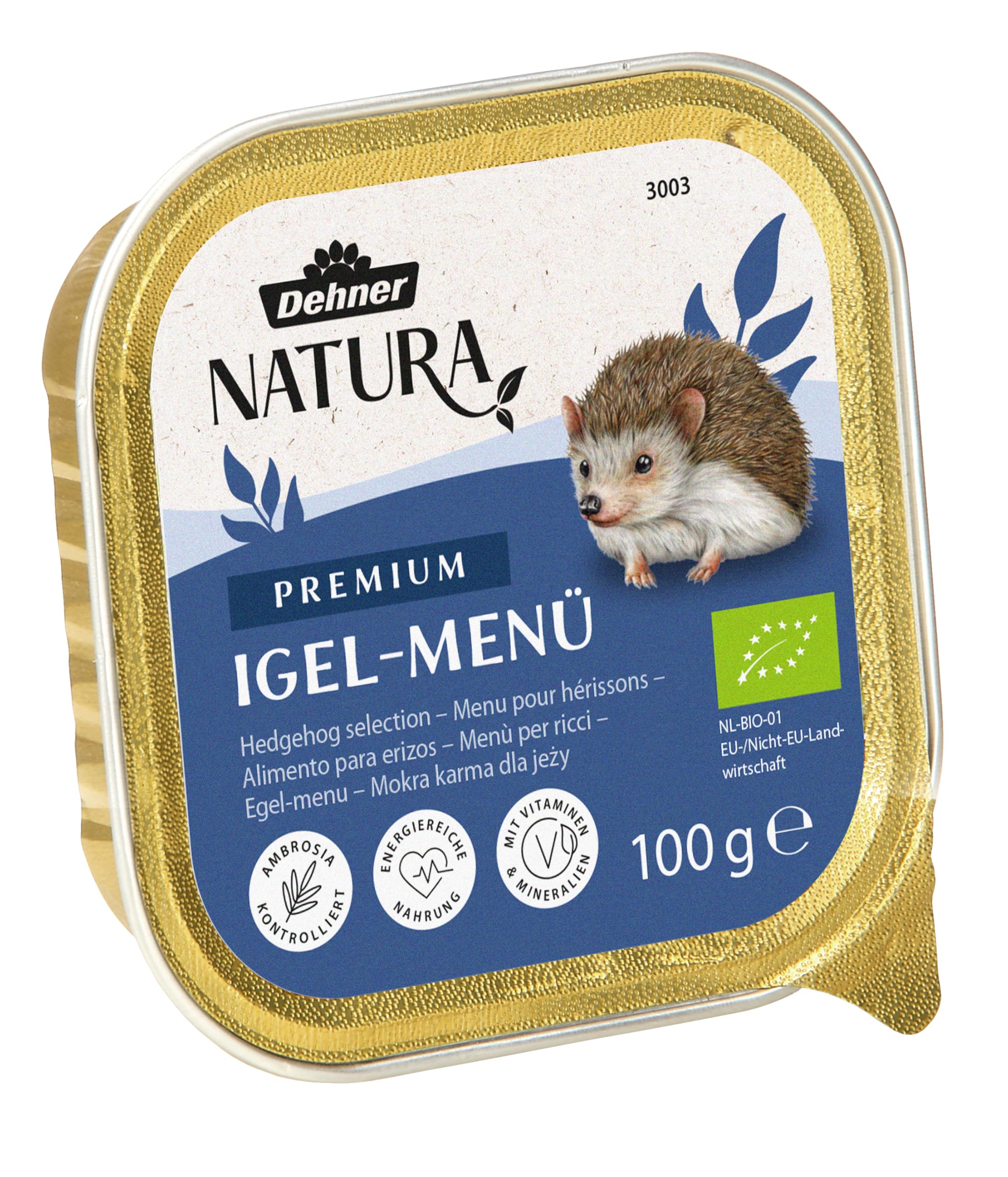 Dehner Natura karma jeżowa, mokra karma, 16 x 100 g (1,6 kg)