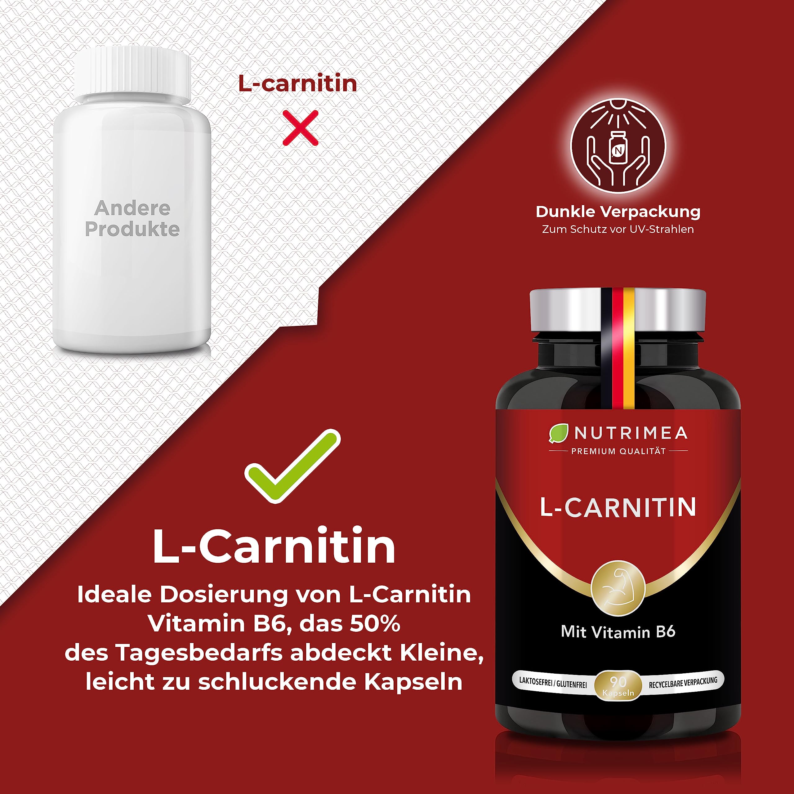 l carnitin fettverbrennung L-Carnitin Carnipure® - Premium Qualität - 1470 mg - Energie- &  Erholungs-Boost nach dem Sport - Fettverbrennung & Gewichtsreduktion - Mit  Vitamin B6-90 Vegane Kapseln