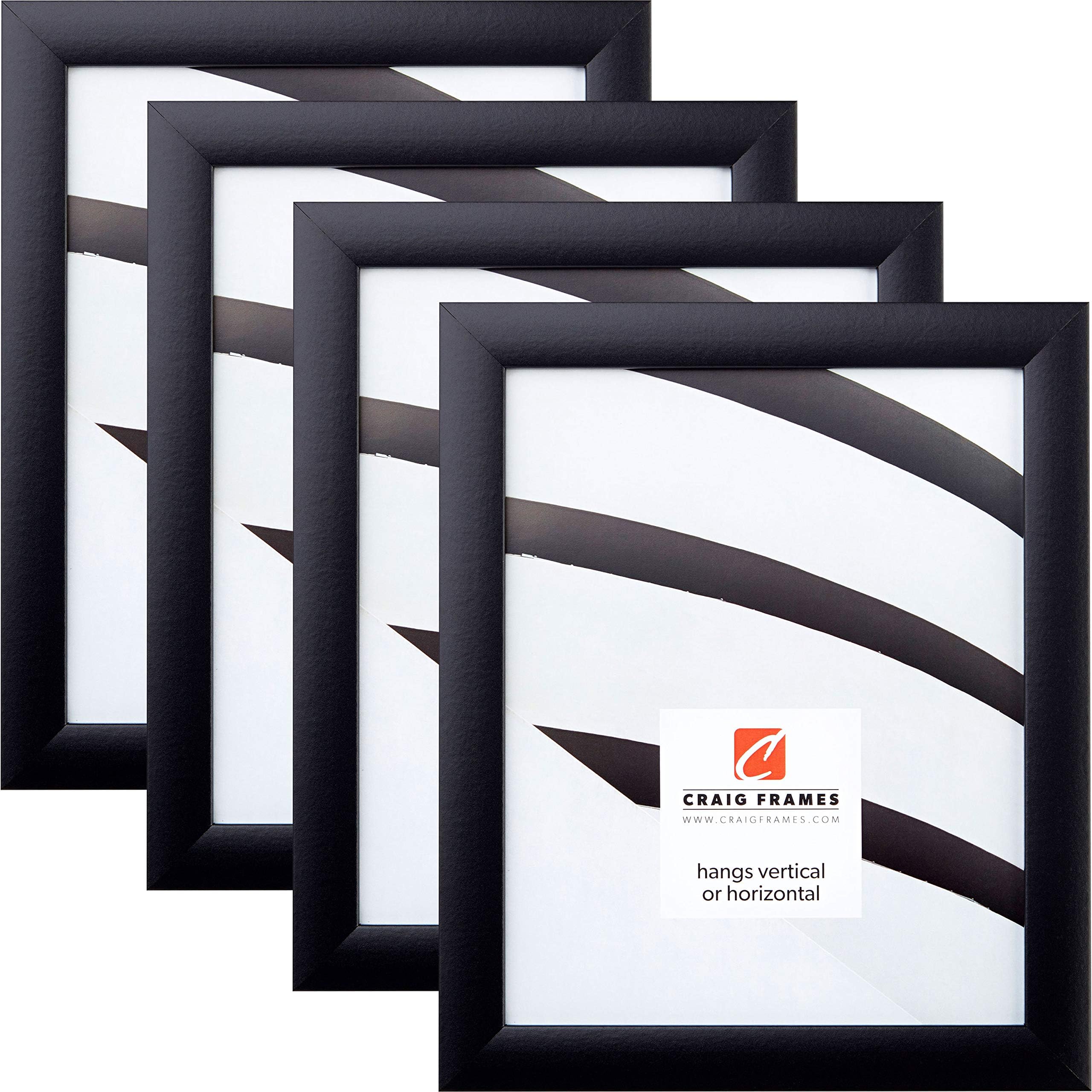 1WB3BK 5 x 7 Inch Picture Frame, Black, Set of 4