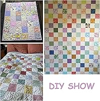 Vista 5 de Paquete de 42 dijes morados, paquetes de dijes para acolchar de 5 pulgadas, cuadrados de tela de algodón de 5 x 5 para acolchar, coser, colcha