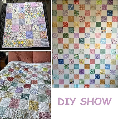 Miniatura 5 de Paquete de dijes morados, 42-5 pulgadas de algodón acolchado de tela