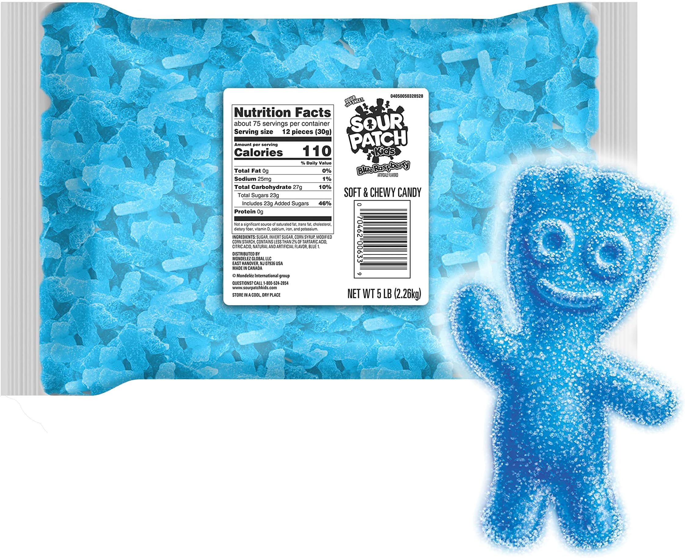 Blue Raspberry Soft & Chewy Candy, 5 lb Bag