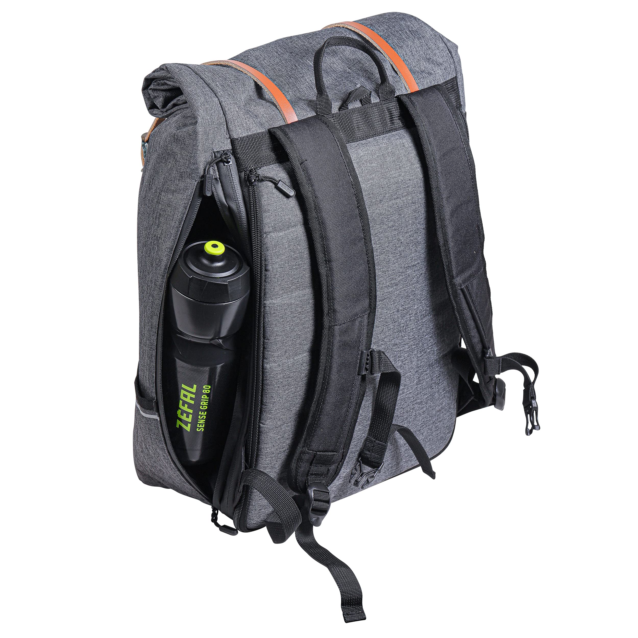 ZEFAL Urban Backpack - Sac à Dos Vélo Urbain - Sacoche Porte Bagage Velo Ordinateur Portable 15 Pouces Etanche - Sac à Dos Vélo Homme et Femme - 27 Litres