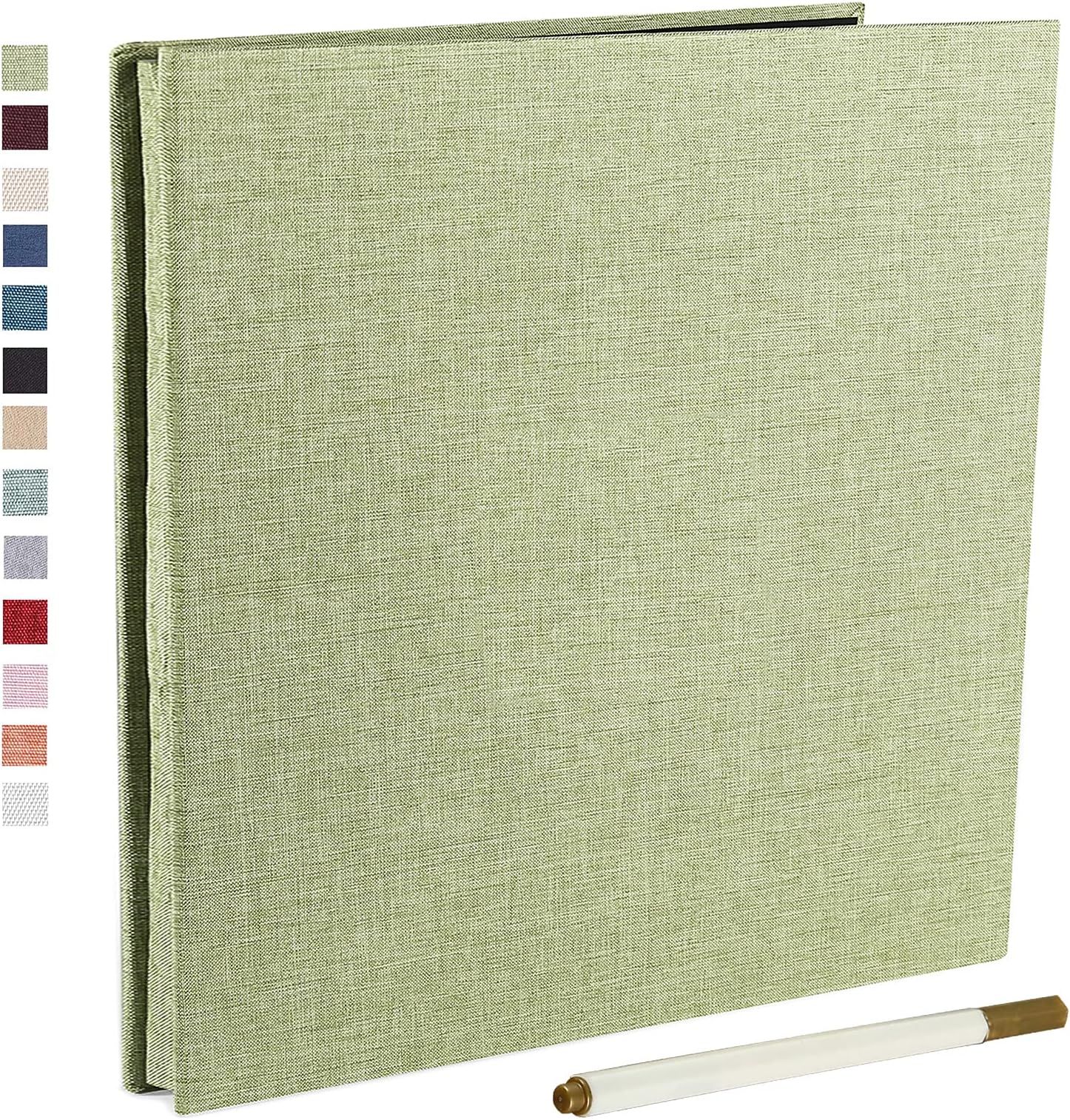 Vienrose Large Photo Album Self Adhesive for 4x6 5x7 8x10 Pictures Scrapbook Album DIY Scrap Book 40 Sticky Pages with A Metallic Pen