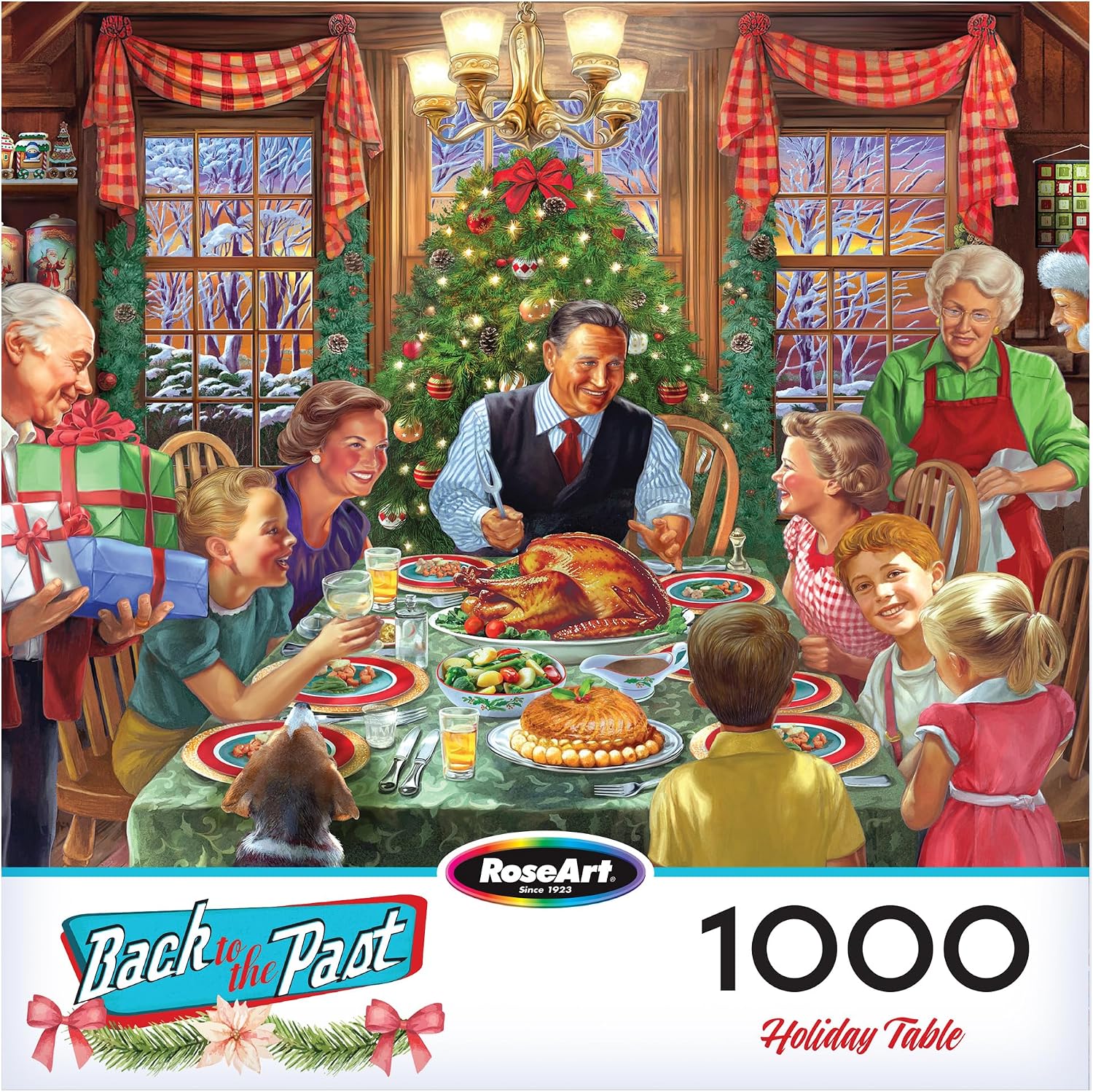 RoseArt - Back to The Past - Holiday Table - 1000 Piece Jigsaw Puzzle for Adults