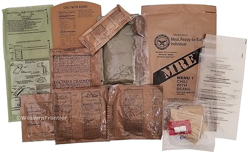 Miniatura 5 de Caso de fecha de inspección MRE 2019, 12 comidas con fecha de inspección 2019, fecha de paquete de 2016. Comida excedente militar lista para comer.