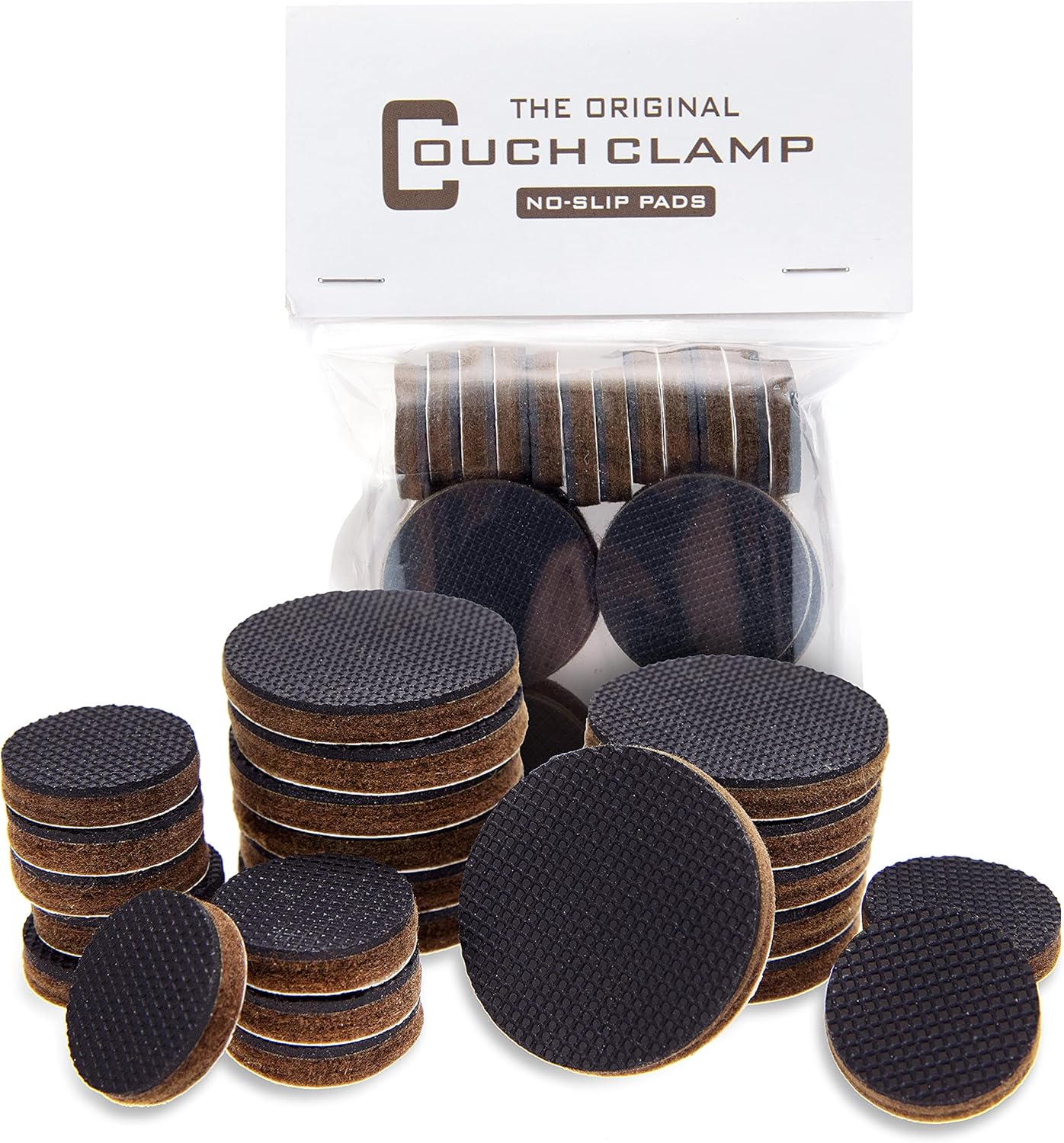 Couch Clamp Furniture Pads (24 Pack) NoSlip Rubber Grips