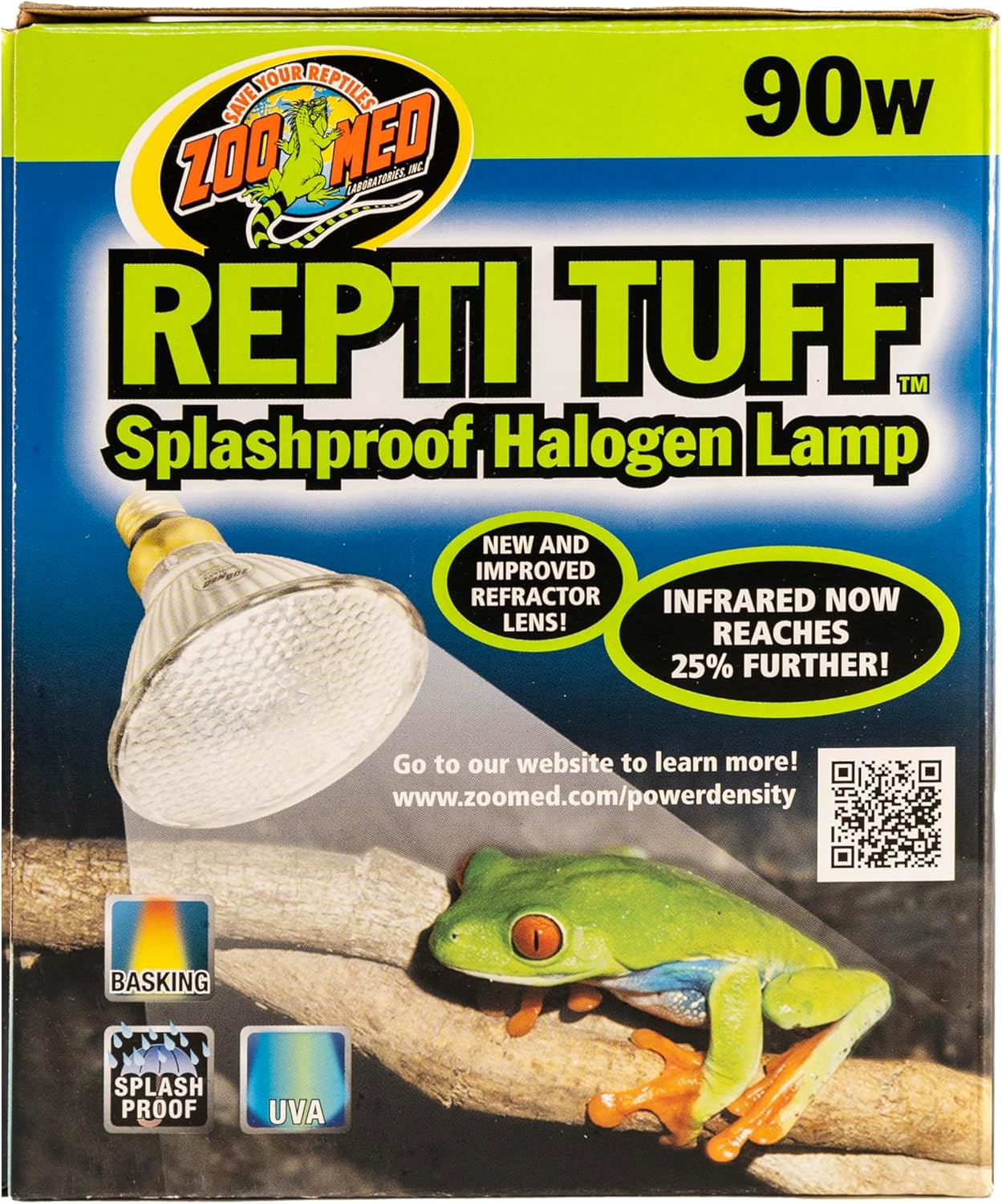 Zoo Med Turtle Tuff Splashproof Halogen Lamp 90 Watts