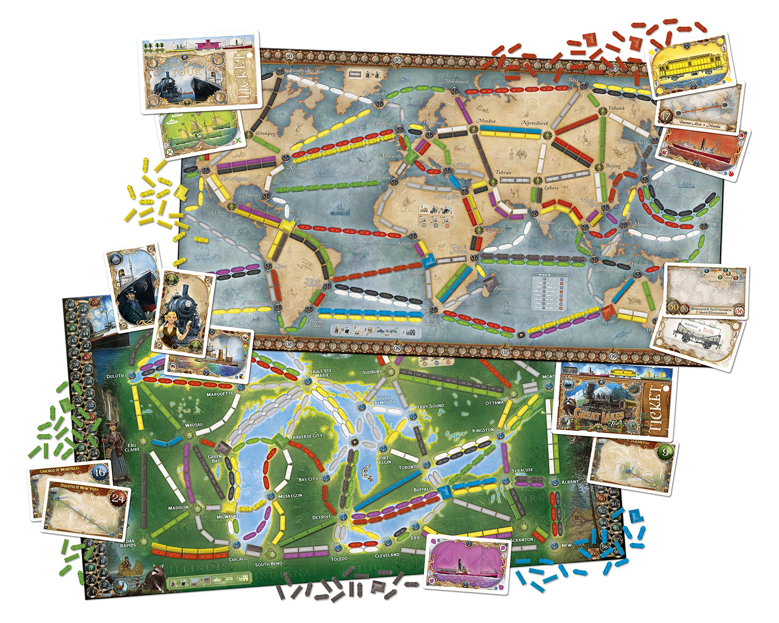Rebel, Gioco da tavolo "In den Train Fahren": Round Die Welt"