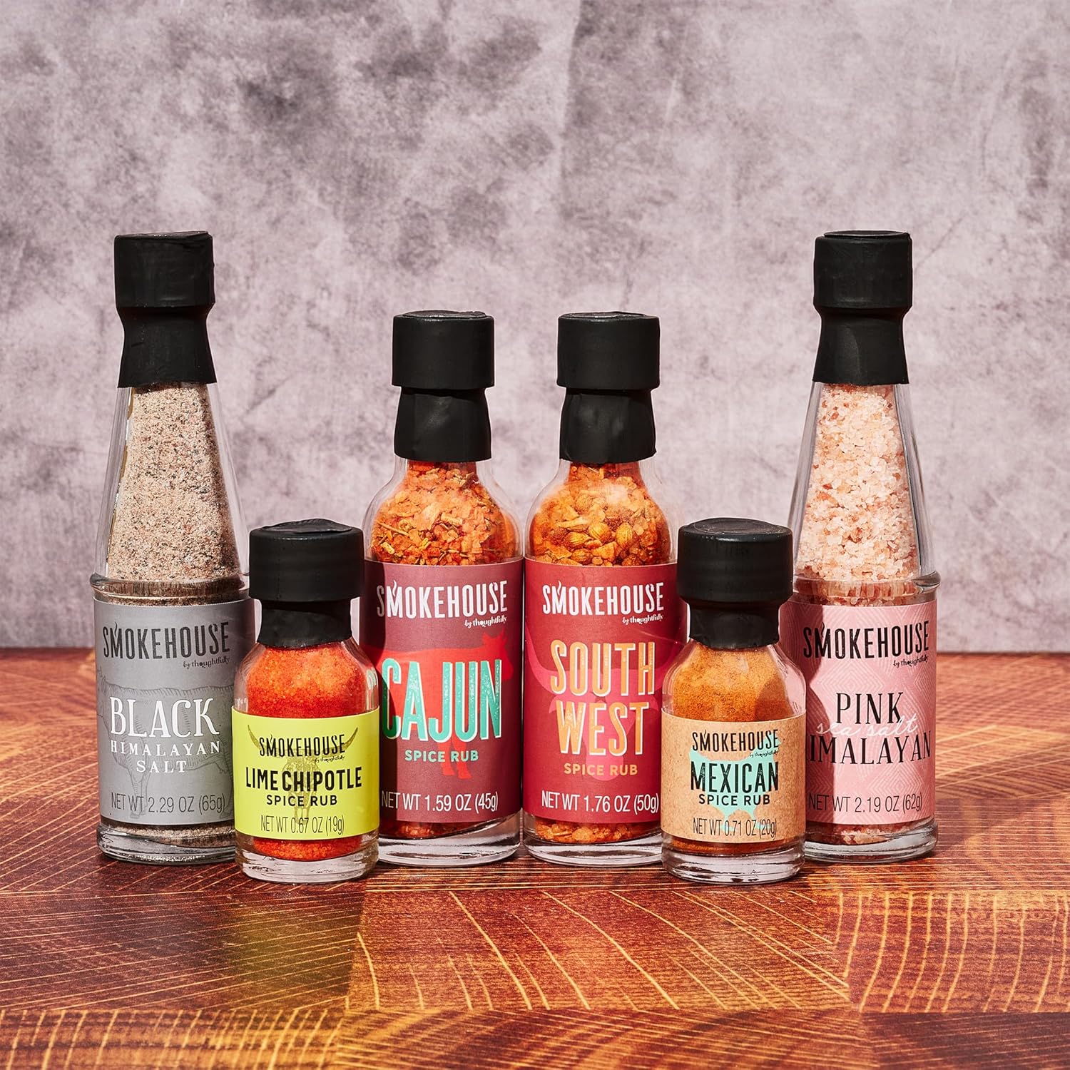 Smokehouse by Thoughtfully, Ultimate BBQ Sampler Set, Vegan and Vegetarian, Includes a Variety of Flavorful USA Made BBQ Sauces, Rubs, and Salts for Smoking and Grilling in Sample Size Glass Bottles - Image 7