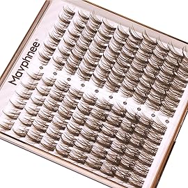Brown Lash Clusters Wispy Eyelash Extensions Dark Brown Lash Extensions 10-16MM DIY at Home CC-Curly Eyelash Clusters Natural Spiky Lash Individuals 120 Pcs Cluster Lash Pack by Mavphnee
