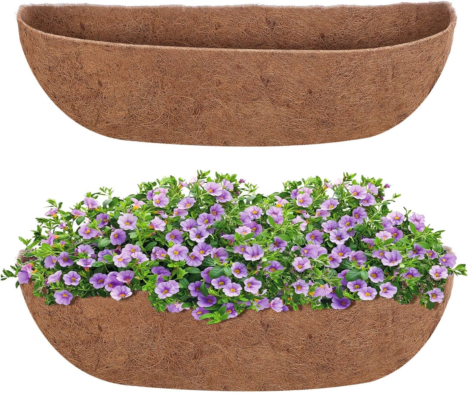 24 inch Half Trough Coco Liners coco husk liner Coco