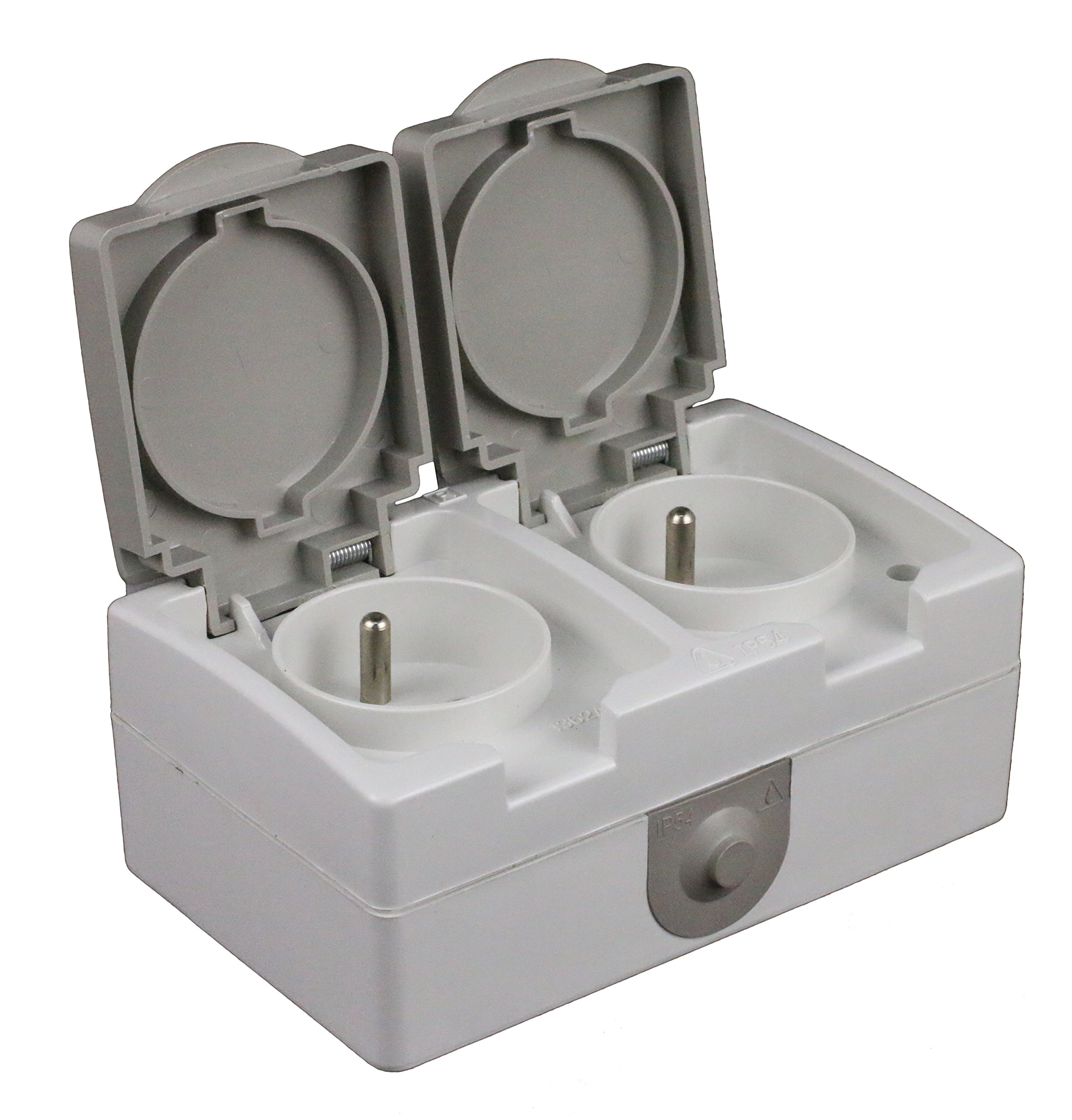 Inotech Hbf 2 Pole with Protective Contact Socket Waterproof Akya Grey