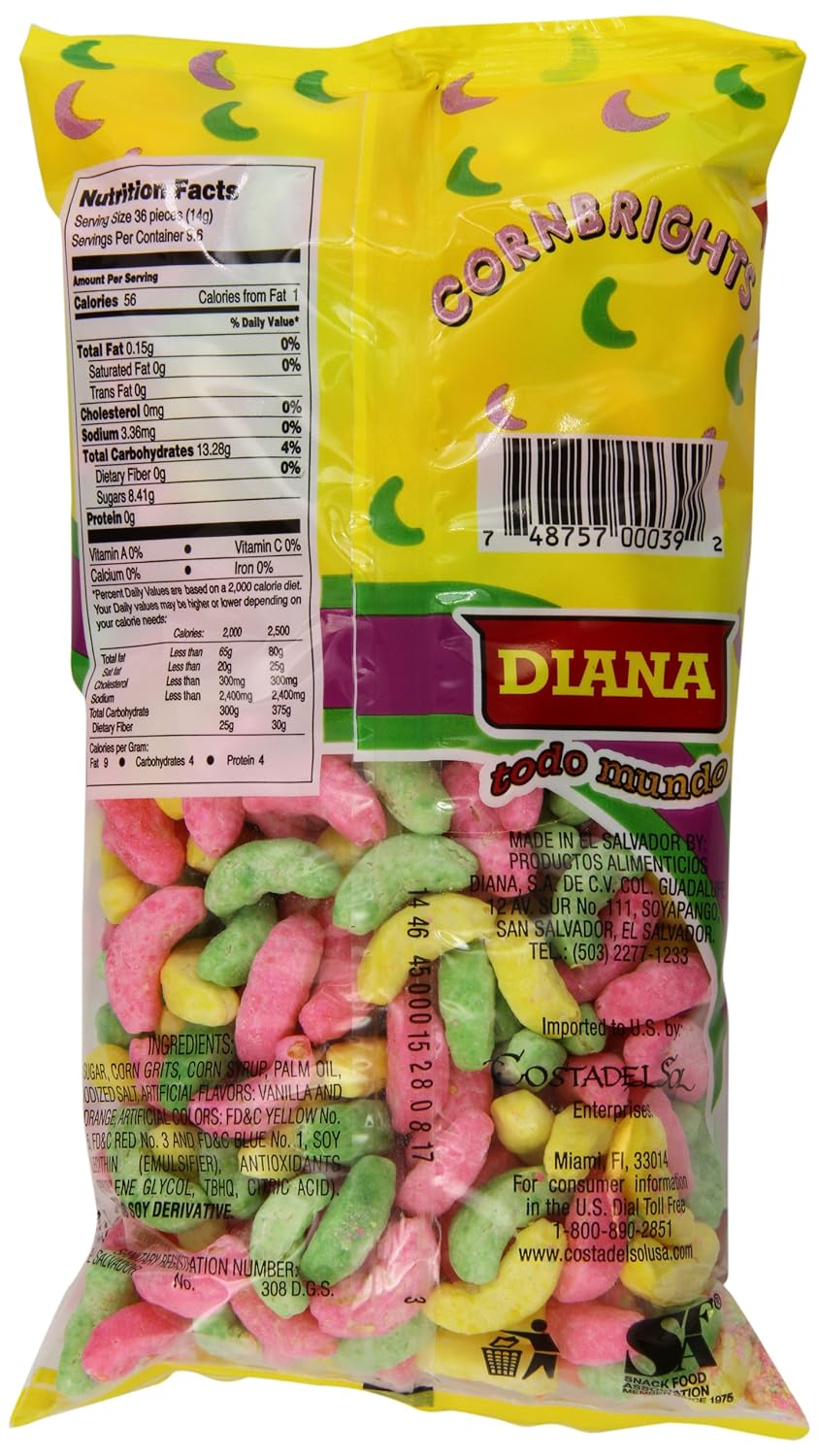 Diana Corn Brights Snacks, 4.76 Ounce (Pack of 24)