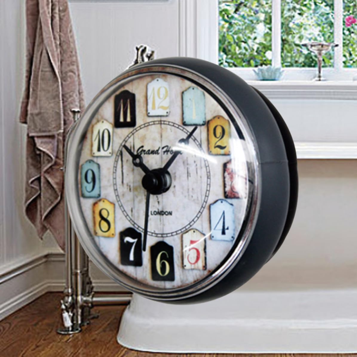 Waterproof Suction Cup Clock for Bathroom Kitchen Home