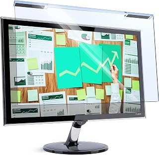 Universal Blue Light Blocking Screen Protector Panel for 31.5, 32 inch Diagonal LED PC Monitor Anti-UV Eye Protection Filter Film - Widescreen Monitor Frame Hanging Type (W 28.2" X H 16.5")