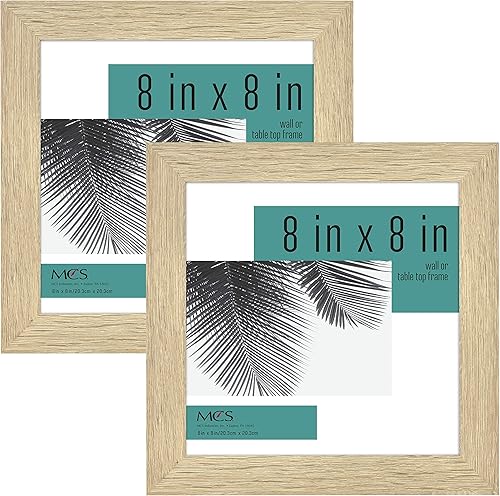 Vista 137 de MCS Studio Gallery - Portarretratos de textura de madera, negro, 10 x 10 pulgadas, para colgar y soporte posterior, marco cuadrado para fotos
