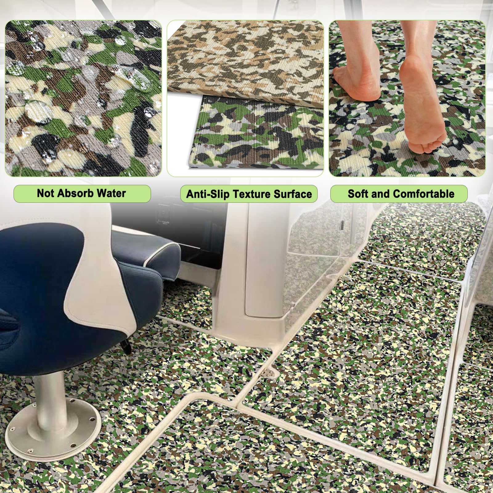 Snapklik.com : EVA Foam Boat Decking Self Adhesive Camo Boat Flooring ...