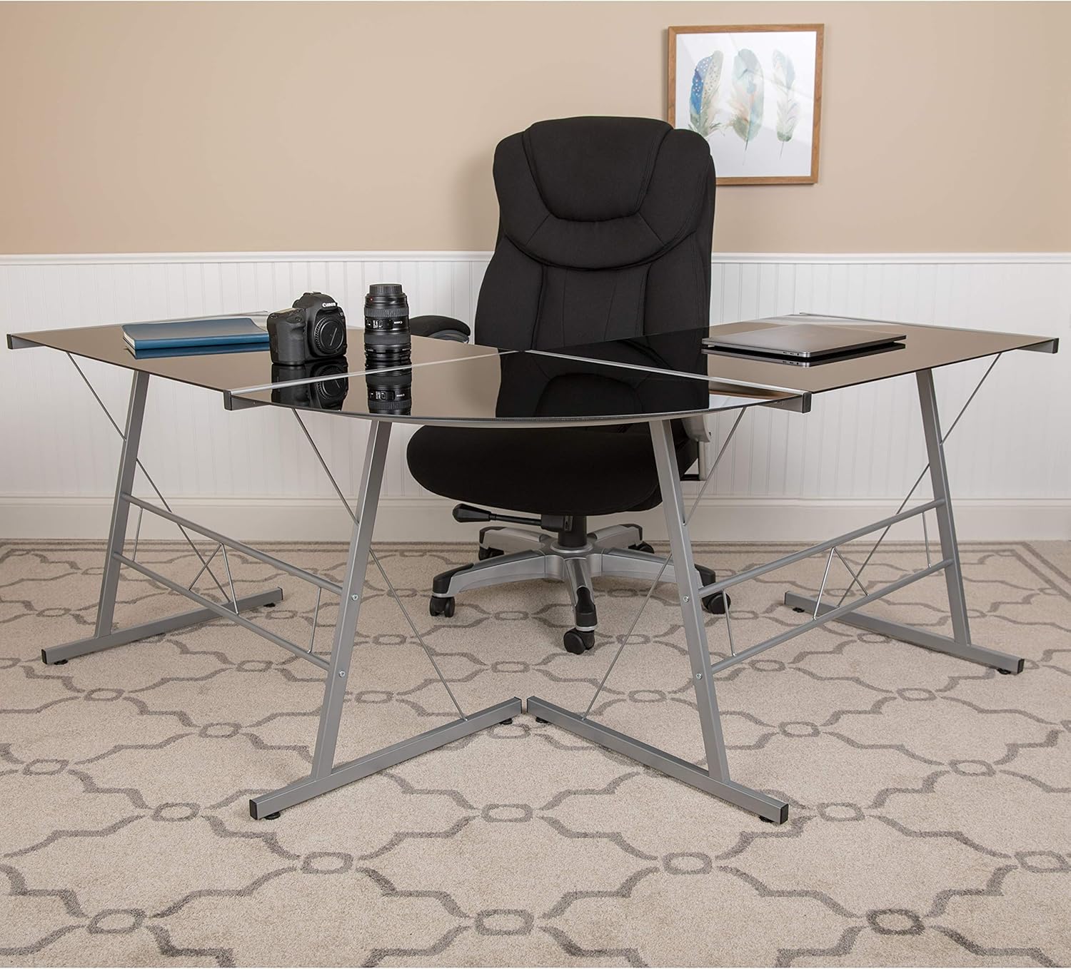 Flash Furniture LShaped Desk 83.5" Computer Corner Desk