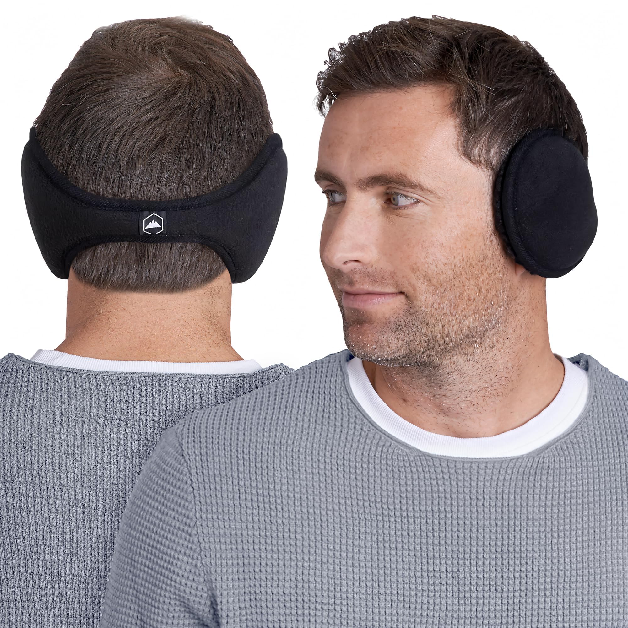 tough headwear warm winter ear muffs for men women earmuffs behind the head fleece ear warmers ear covers for cold weather