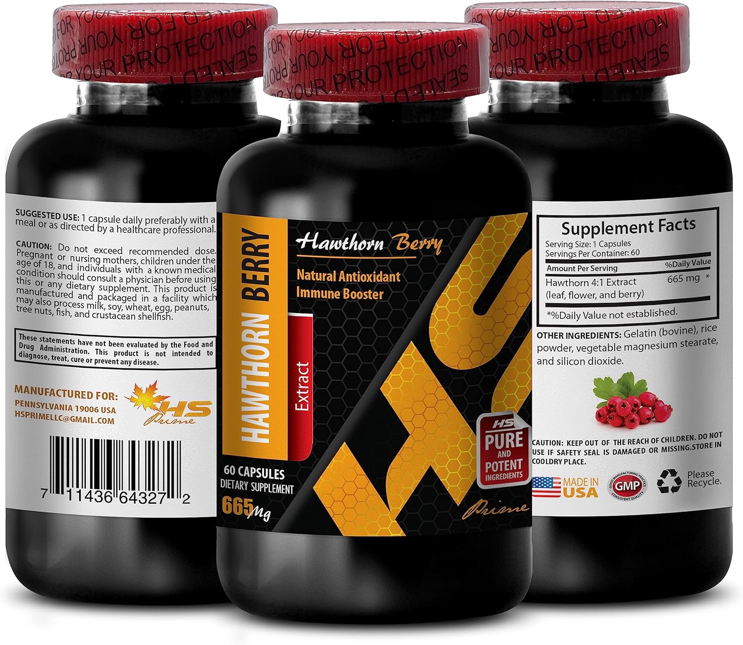 hawthorn berry capsules HAWTHORN BERRY EXTRACT 41 pure