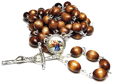 Relic Rosary 3rd Class of Saint Christopher Bachelors, Transportation, Drivers, Sailors, Traveling, Surfing, Storms Crist bal de Licia San Crist bal 