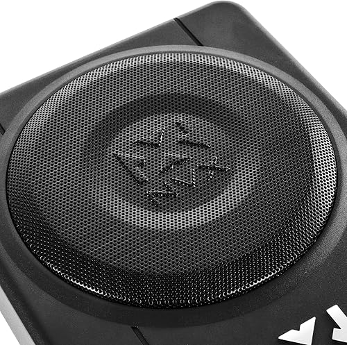 Miniatura 5 de NVX QBUS8P 300W Peak (150W RMS) amplificado y cargado 8 pulgadas con puerto debajo del asiento Sistema de subwoofer universal de graves rápidos