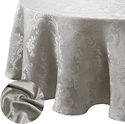 Miniatura 2 de Elrene Home Fashions Caiden Elegance - Servilleta, diseño de Damasco Negro,Arándano,Dorado,Marfil,Rojo,Plata,Gris pardo,Blanco
