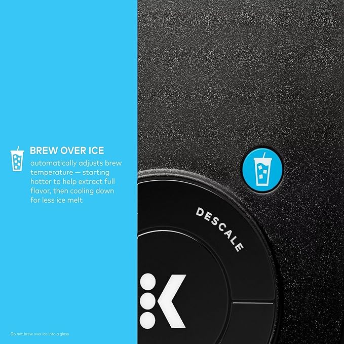 Keurig K-Iced Plus Single-Serve Coffee Maker, Brews Iced Coffee, Fits Travel Mug, Removable Water Reservoir, Black (Renewed)