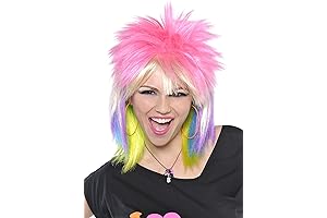 Punk Rock Chick Wig, a Multicolored Masterpiece of Rebellion