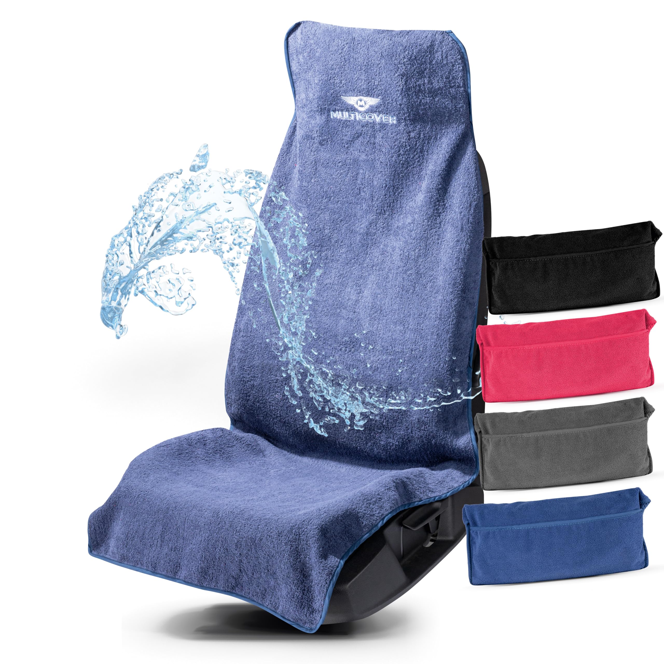 Walser Sitzaufleger Multicover, universal Auto-Sitzauflage, waschbarer Autositz-Überwurf Marineblau