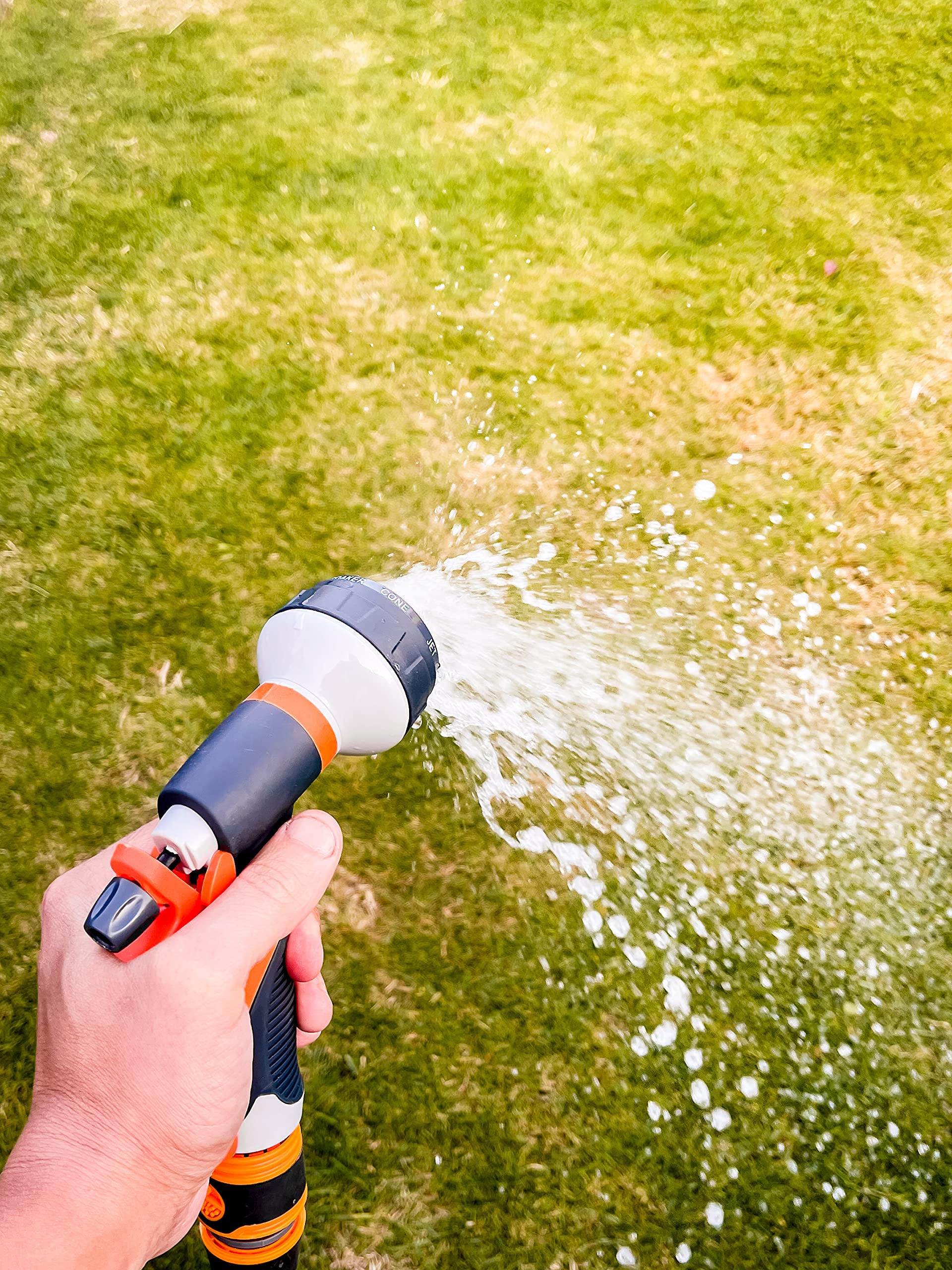 Ugello per tubo flessibile ad alta pressione, pistola a spruzzo regolabile per irrigazione piante, prati e lavaggio auto