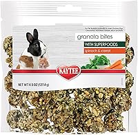 Vista 7 de Kaytee Mordiscos de granola con superalimentos de arándano, manzana y lino para ratas, ratones, hámsters, jerbos, conejos, cobayas y chinchillas