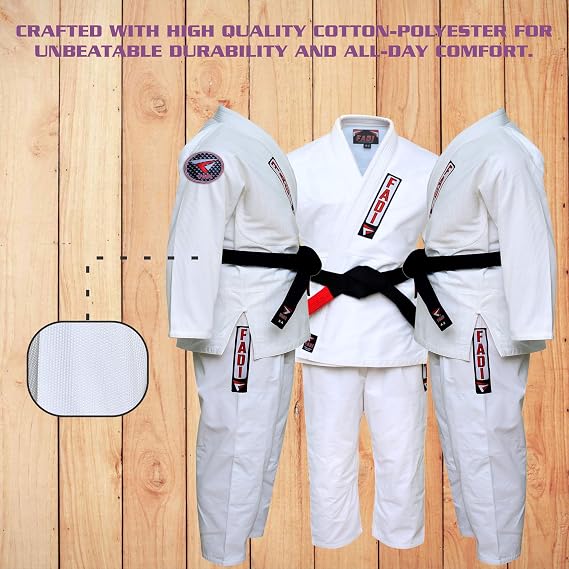 Excellence Kimono Series Kids Brazilian Jiu-Jitsu Gi - Premium BJJ Gi Uniform for Young Warriors