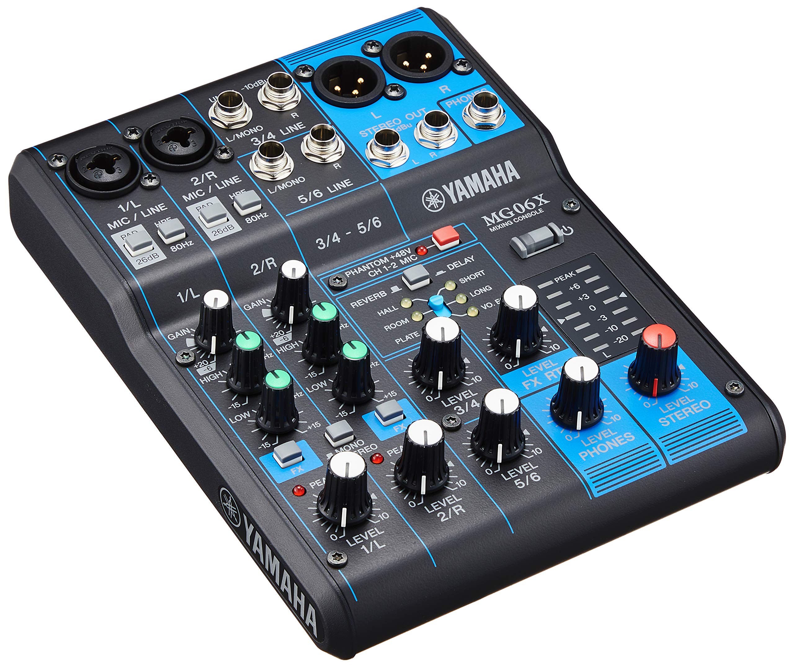YAMAHA 6-channel mixing console built-in digital effects MG06X