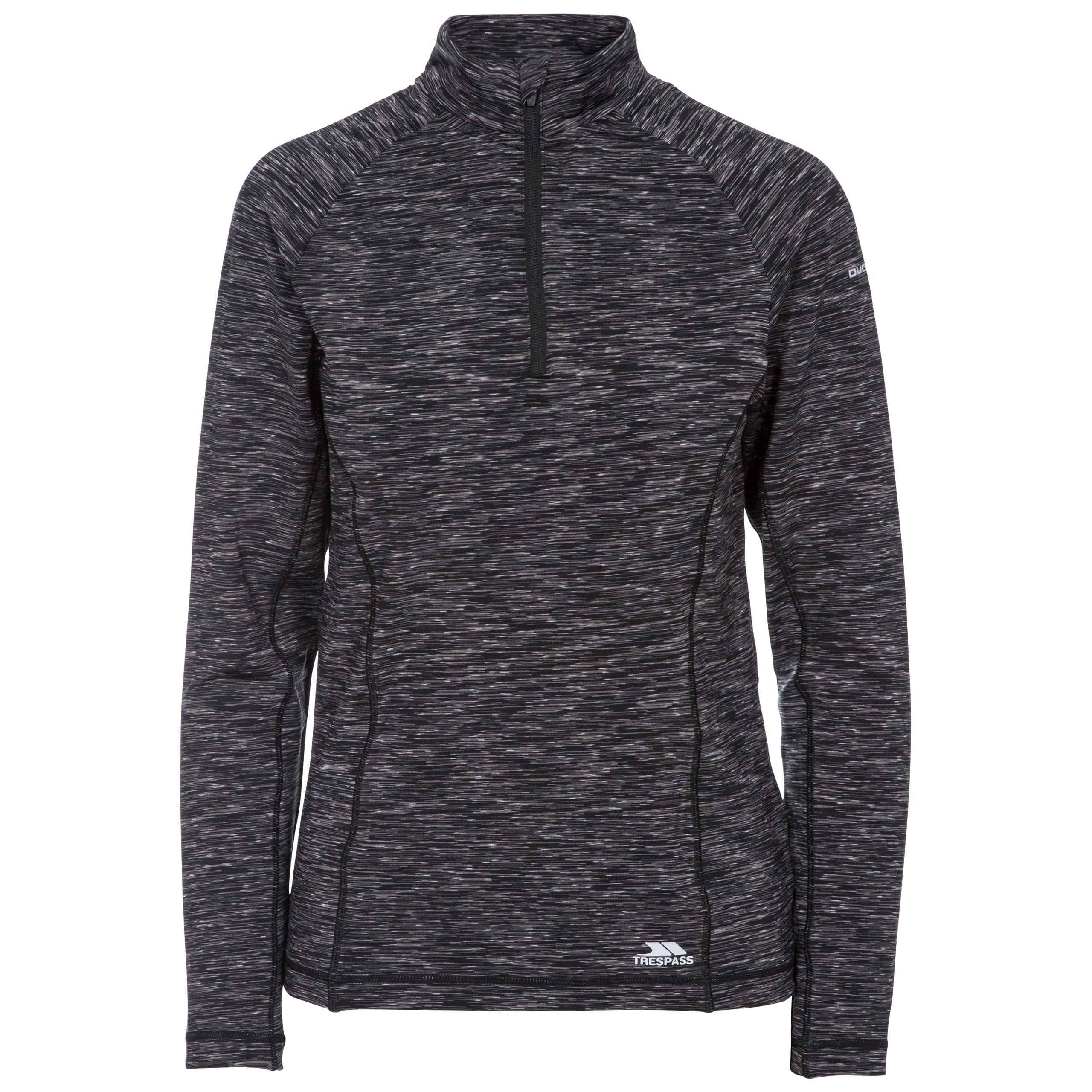 Trespass Women's Light Grey Long Sleeve Active Top Edith