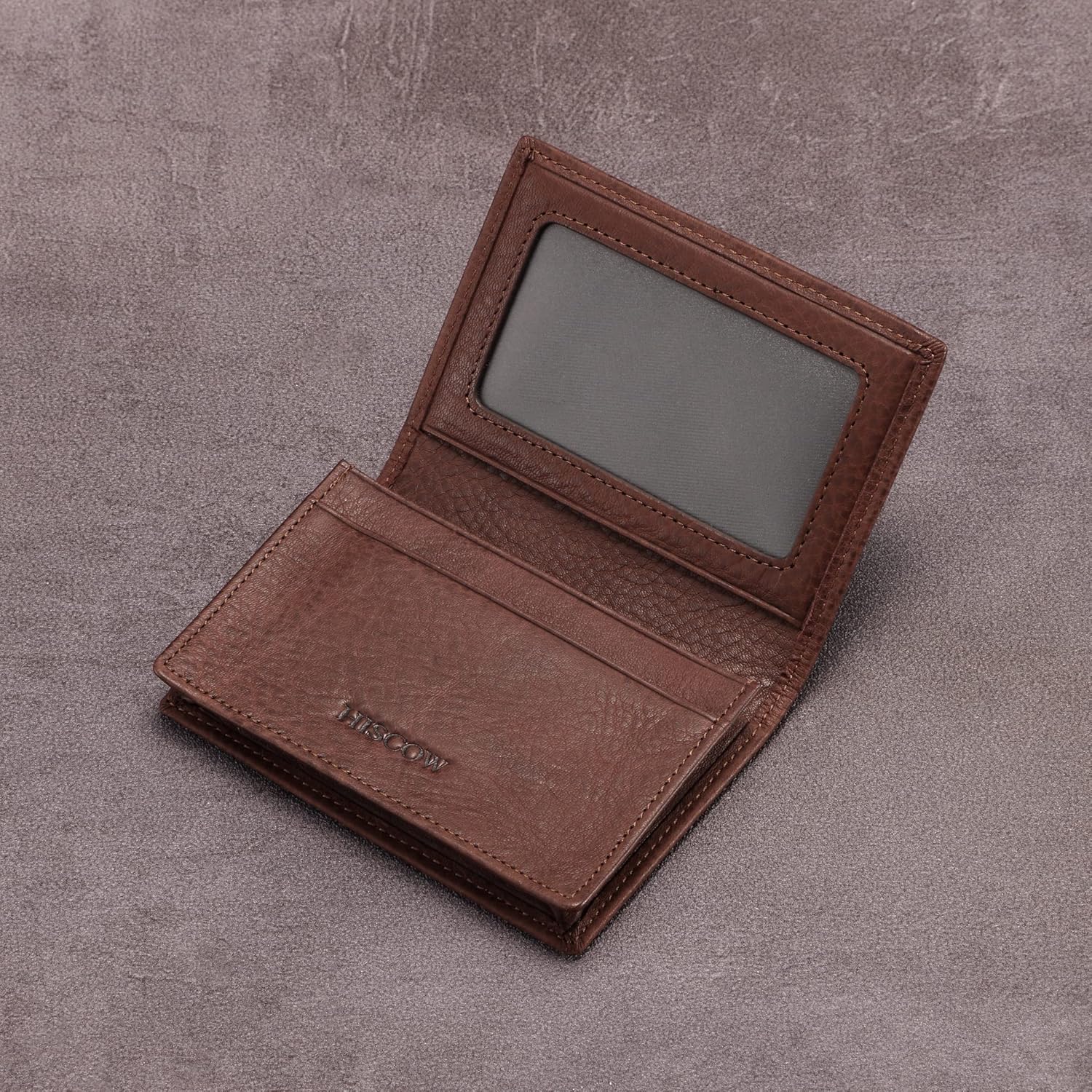 Leather Business Card Case Holder for Men & Women, Italian Calfskin - Image 7