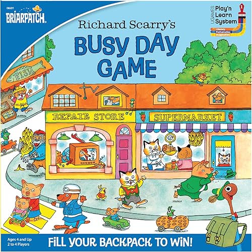 Miniatura 2 de Briarpatch, Juego de día ocupado de Richard Scarry, basado en libros de lectura temprana para preescolar, jardín de infantes y primer grado
