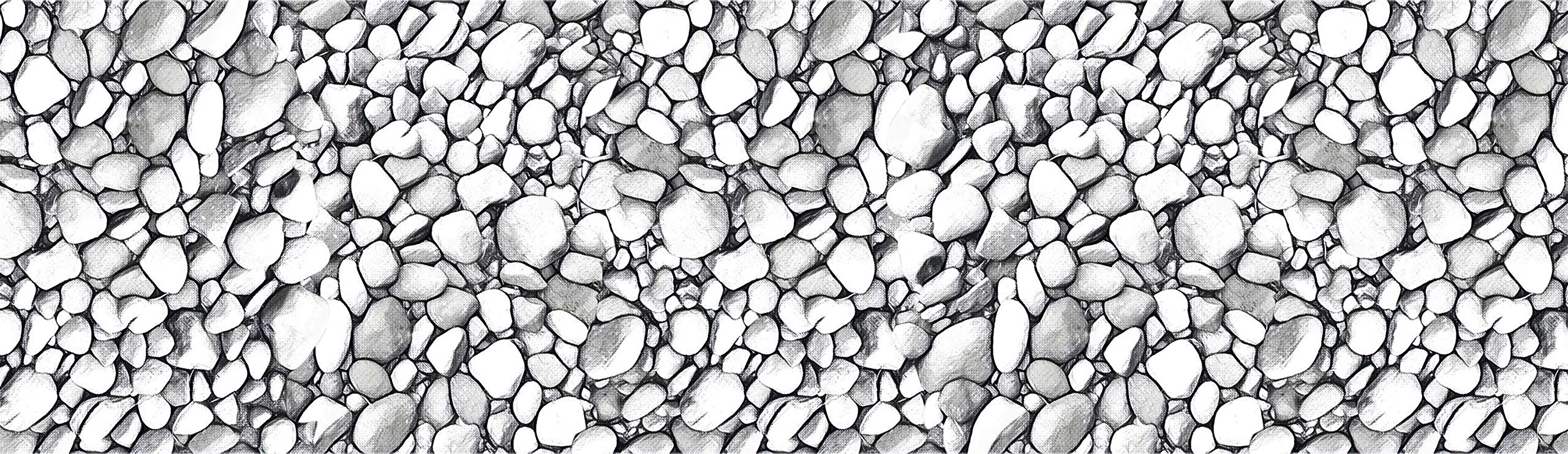 WallDesign Tile Sticker - Tiny Pebble Stone Pattern - Roll 3 Inch by 30 Ft - Glossy Laminated Waterproof PVC Sticker - for Bathroom, Door, Kitchen, Floor Decoration (B08P35GMQ3) Amazon Price History, Amazon Price Tracker