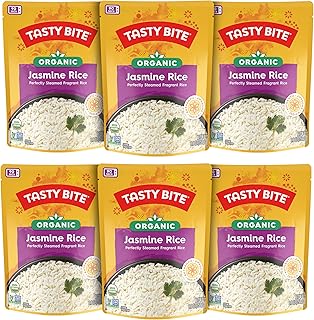 Tasty Bite Jasmine Rice, Microwaveable Cooked Rice, 8.8 Ounce (Pack of 12)