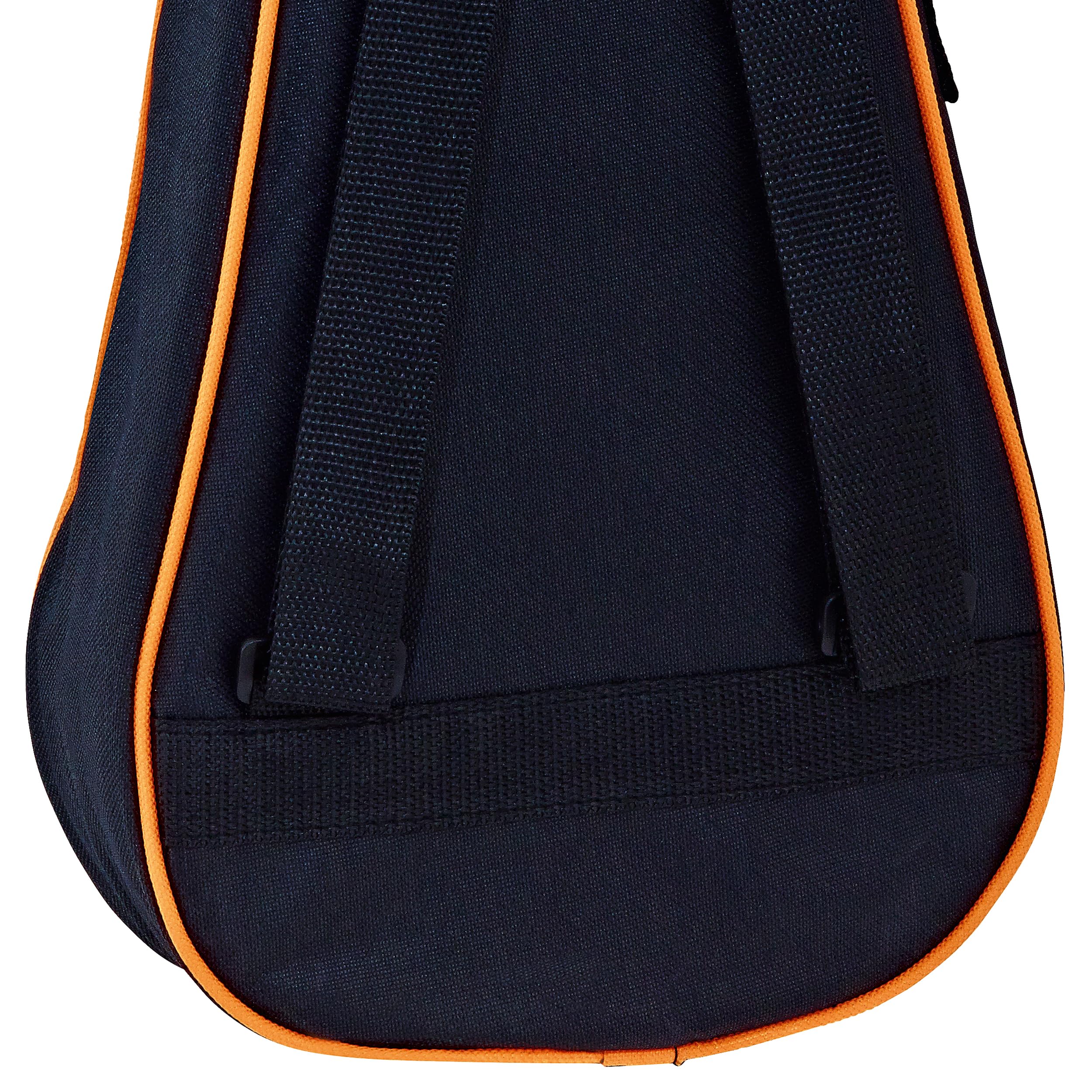 Ortega Guitars Torba z serii Economy, koncertowa torba na ukulele, wysokość 62 cm, z paskami na ramię, nylon, czarna (OUBSTD-CC)